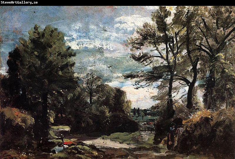 John Constable A Lane near Flatford